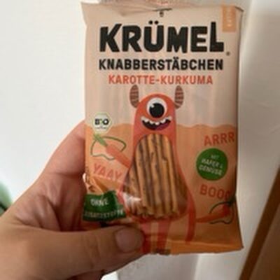Knabberstäbchen Karotte-Kurkuma