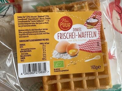 Dinkel Frischei-Waffel