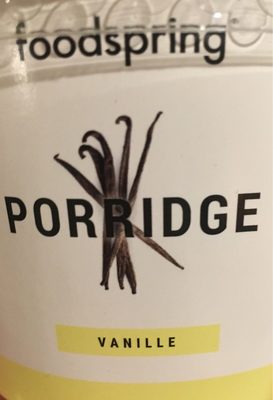 Porridge Vanille front packaging