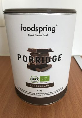 Porridge front packaging