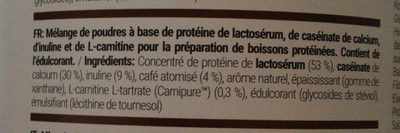 Shape shake ingredients label