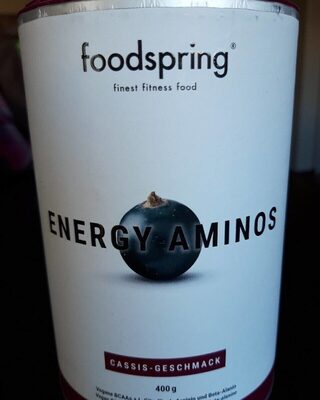 Energy aminos cassis front packaging