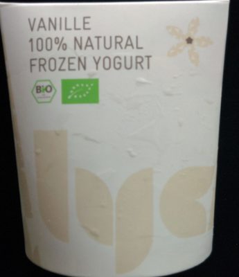 Vanille 100% Natural Frozen Yogurt front packaging