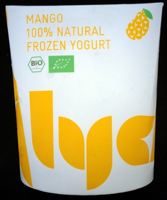 Mango 100% Natural Frozen Yogurt front packaging
