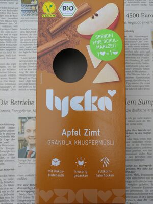 Apfel Zimt Granola Knuspermüsli