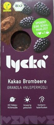 Kakao Brombeere Granola front packaging