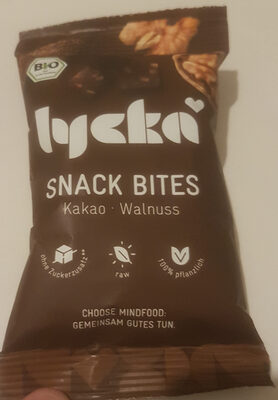 Snack Bites Kakao Walnuss front packaging