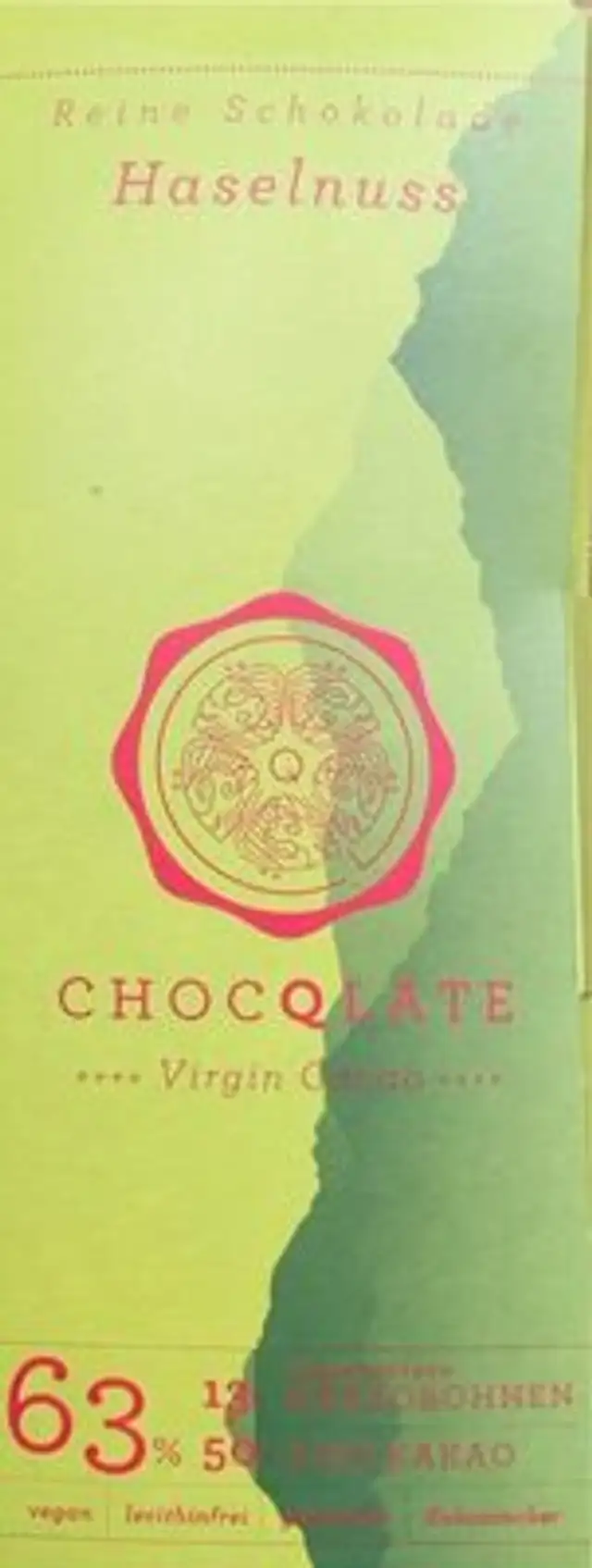 Reine Schokolade Haselnuss front packaging