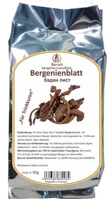 Bergenien front packaging