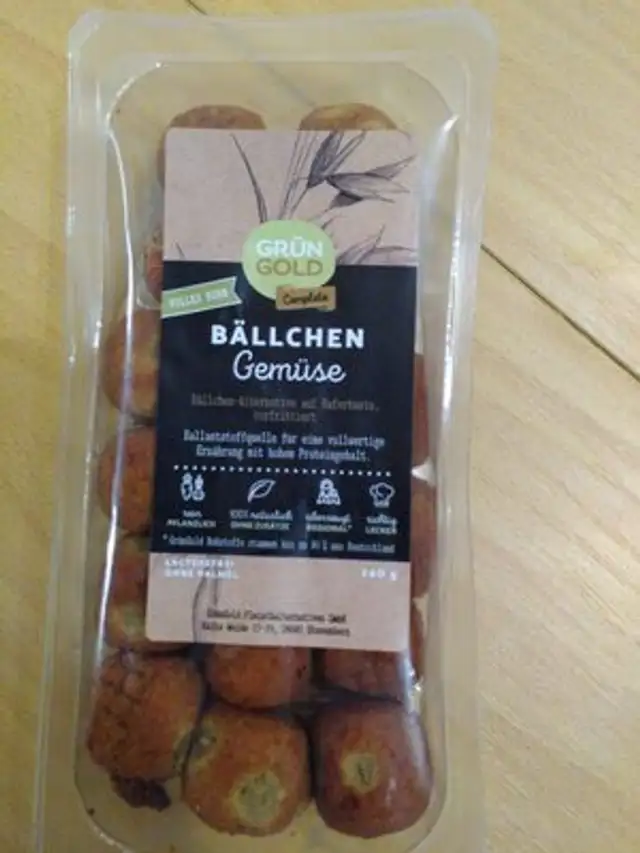Bällchen (Gemüse) front packaging