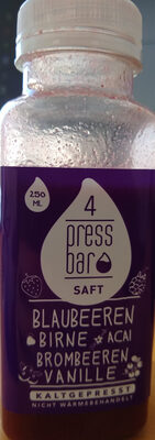 Saft Blaubeeren Birne Acai Brombeeren Vanille