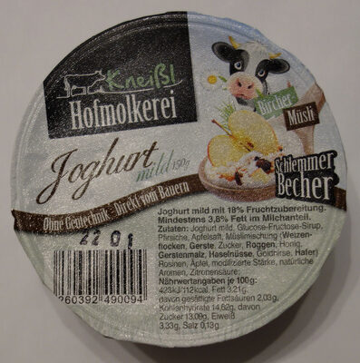 Schlemmer Becher Bircher Müsli