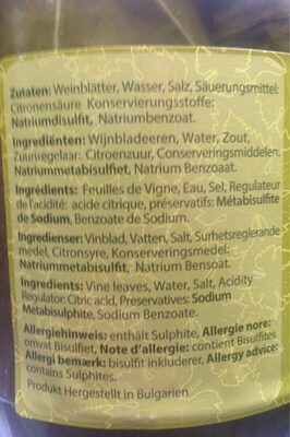 Elif Weinblätter Eingelegt front packaging