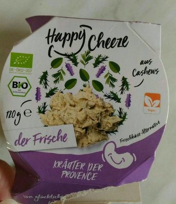 Fromage végétal aux noix de cajou et herbes de provence front packaging