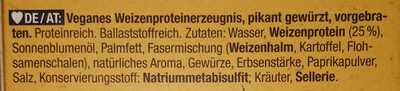 Bratgriller Die Pikante ingredients label