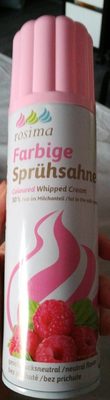 Farbige Sprühsahne front packaging