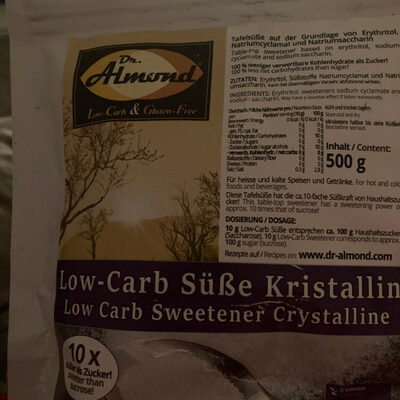 Erythrit Kristallin front packaging