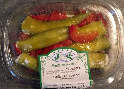 Gefüllte Peperoni front packaging