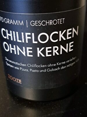 Chiliflocken ohne Kerne