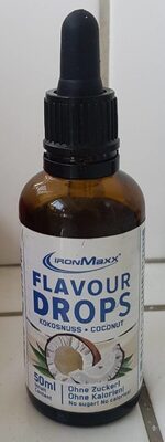 Flavour drops front packaging