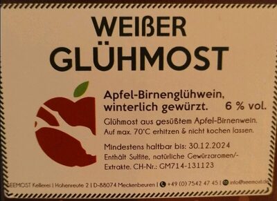Weißer Glühmost