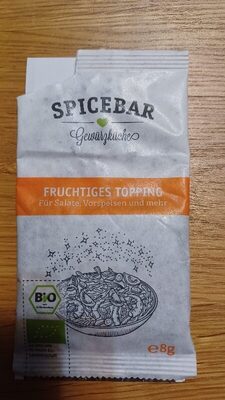 Fruchtiges Topping front packaging