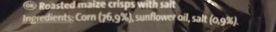 tortilla salted ingredients label