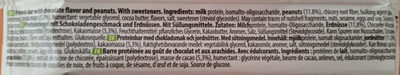 Protein Bar Chocolate&Peanuts ingredients label