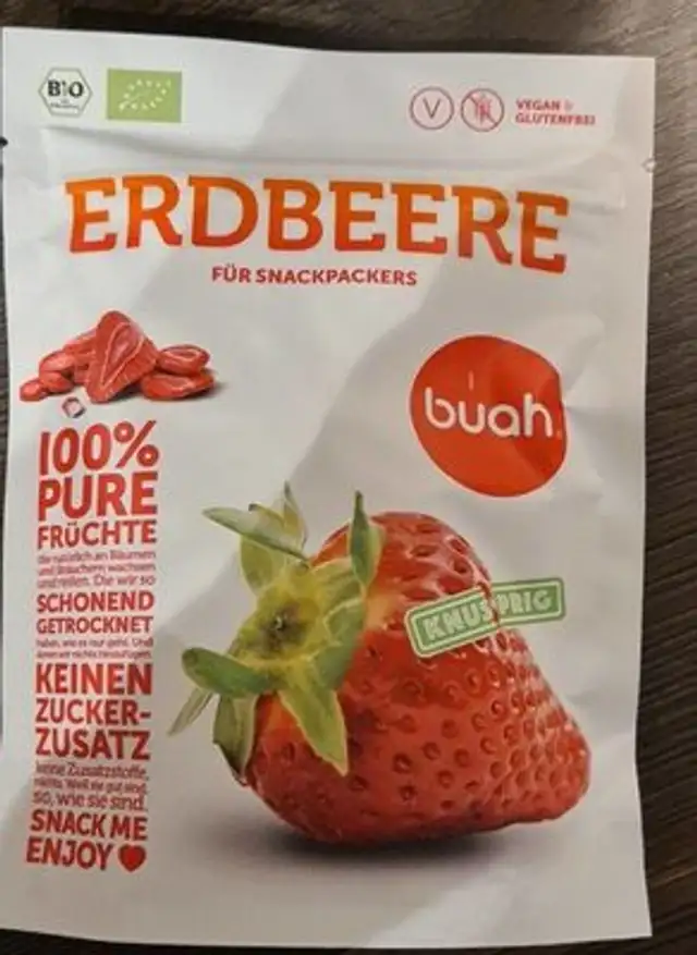 Erdebeeren gefriergetrocknet