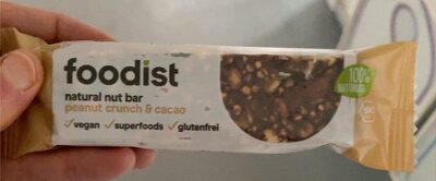 Peanut crunch & cacao front packaging