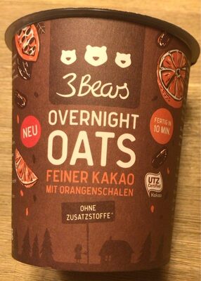 Overnight Oats, Feiner Kakao mit Orangenschalen front packaging