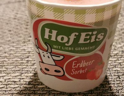 Erdbeer Sorbet front packaging