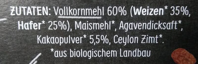 Schoko Dinger ingredients label