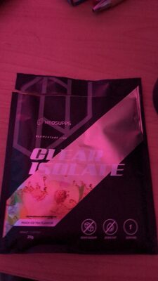 Clear Isolte peach ice tea flavor