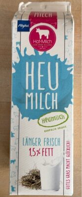 Heu Milch front packaging