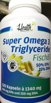 Super Omega 3 Triglyceride Fischöl front packaging