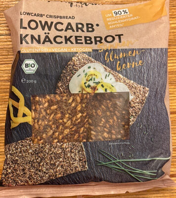 Lowcarb Knäckebrot Sonnenblumenkerne 4260492950832 glutenfreies Knäckebrot auf Basis von geschroteten Sonnenblumenkerne