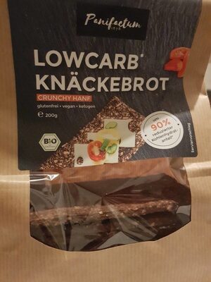 Lowcarb Knäckebrot crunchy Hanf front packaging