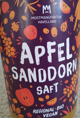 Apfel Sanddorn Saft front packaging
