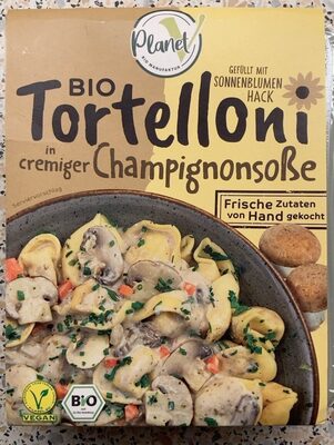 Bio Tortellini in cremiger Champignonsoße