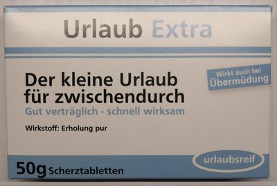 Urlaub Extra Scherztabletten