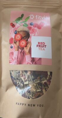 Red fruit tea front packaging