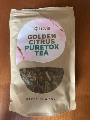 Golden Citrus Puretox Tea front packaging