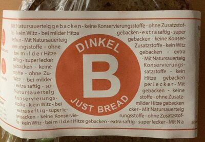 Dinkelbrot front packaging