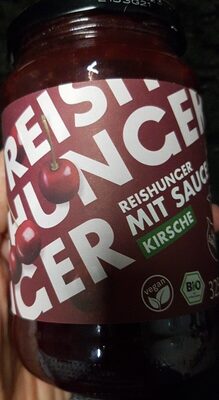 Reishunger mit Sauce Kirsche