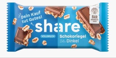 Vollmilch Dinkel Schokoriegel