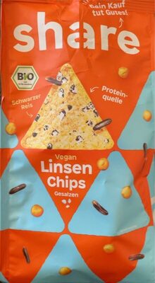 Vegan Linsen Chips gesalzen