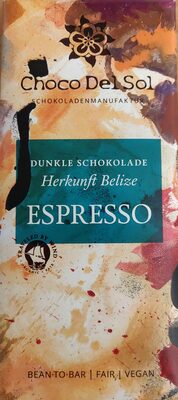 Dunkle Schokolade Espresso
