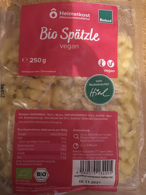 Bio Spätzle vegan