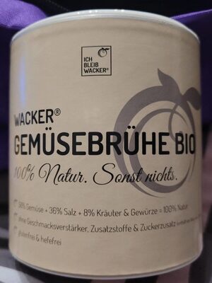Wacker Gemüsebrühe Bio front packaging
